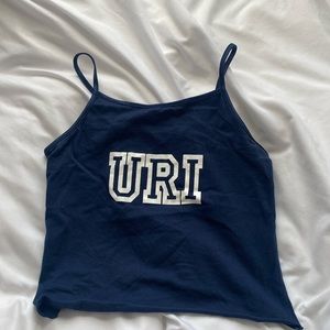 University of Rhode Island Navy Crop Top